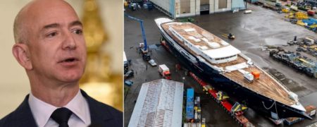 کشتی بادبانی ۱۲۷ متری جف بزوس در روتردام هلند دردسر آفرین شد + ویدیو