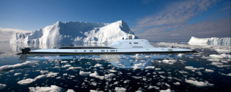 زیردریایی شخصی به طول ۲۸۳ متر با استخر و هلیکوپتر اختصاصی به سبک جیمز باند