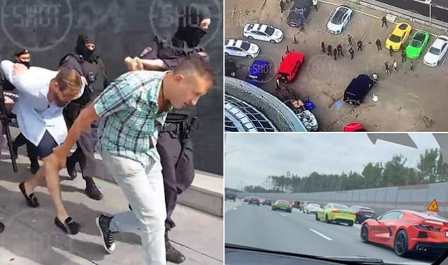 دستگیری ژن خوب های روسیه توسط پلیس به خاطر فخرفروشی با خودروهای لوکس + ویدیو
