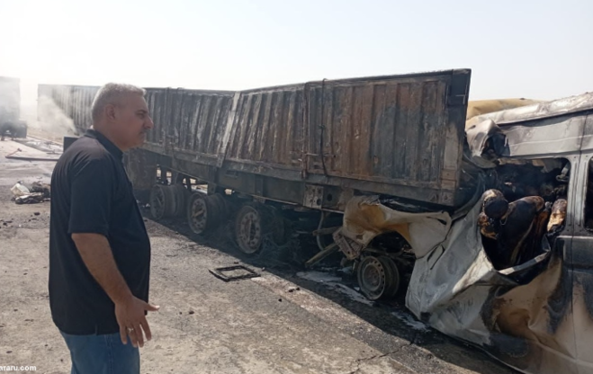 جزئیات حادثه تصادف و انفجار اتوبوس مسافران ایرانی در عراق