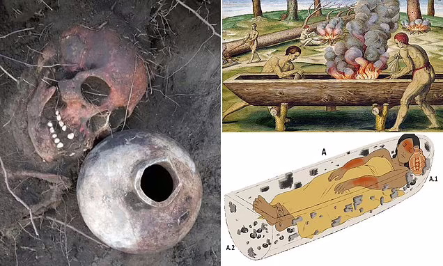 کشف جسد زن جوان پس از ۸۰۰ سال در تابوت عجیبی که یک قایق است