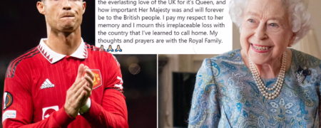 واکنش کریستیانو رونالدو به درگذشت ملکه الیزابت دوم؛ «فقدان او غیرقابل جبران است»