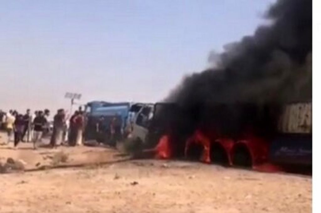 جزئیات حادثه تصادف و انفجار اتوبوس مسافران ایرانی در عراق