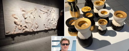 برد پیت اولین آثار هنری اش را در موزه فنلاند به نمایش گذاشت