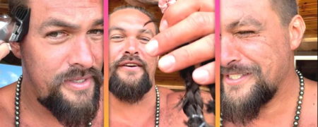 جیسون موموآ در اقدامی شوکه کننده و با هدفی انسانی موهای بلندش را تراشید + ویدیو