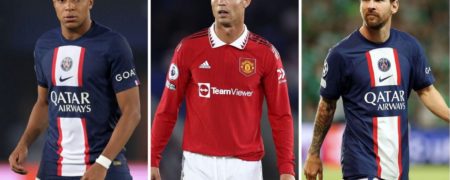 پردرآمدترین بازیکنان فوتبال در سال ۲۰۲۲ با احتساب دستمزد خالص و قراردادهای تبلیغاتی