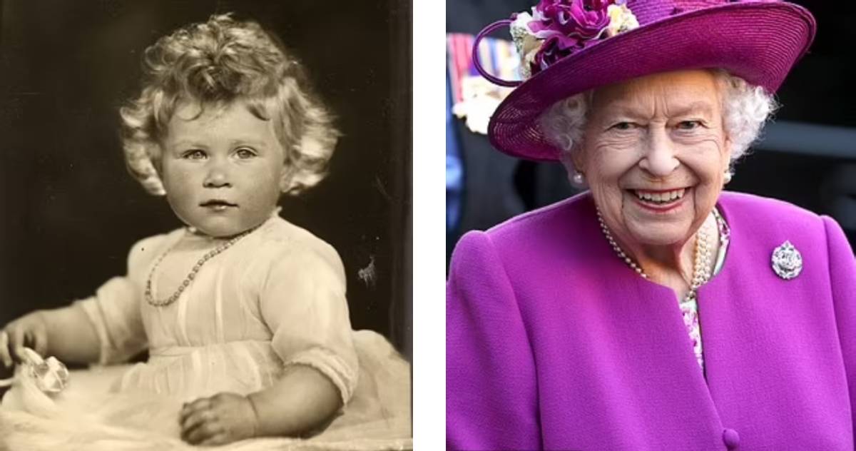 تایم لپس تصاویر ملکه الیزابت از کودگی تا 90 سالگی 