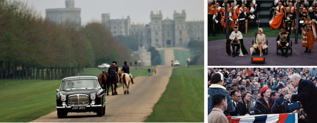 تصاویر دیده نشده از ملکه الیزابت؛ از رانندگی تک نفره تا تماشای بازی فوتبال در استادیوم