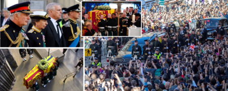 مراسم تشییع ملکه الیزابت دوم در ادینبورگ به روایت تصویر