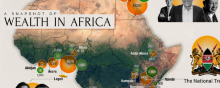 نقشه توزیع ثروت در قاره آفریقا؛ پولدارهای آفریقایی کجا زندگی می‌کنند؟