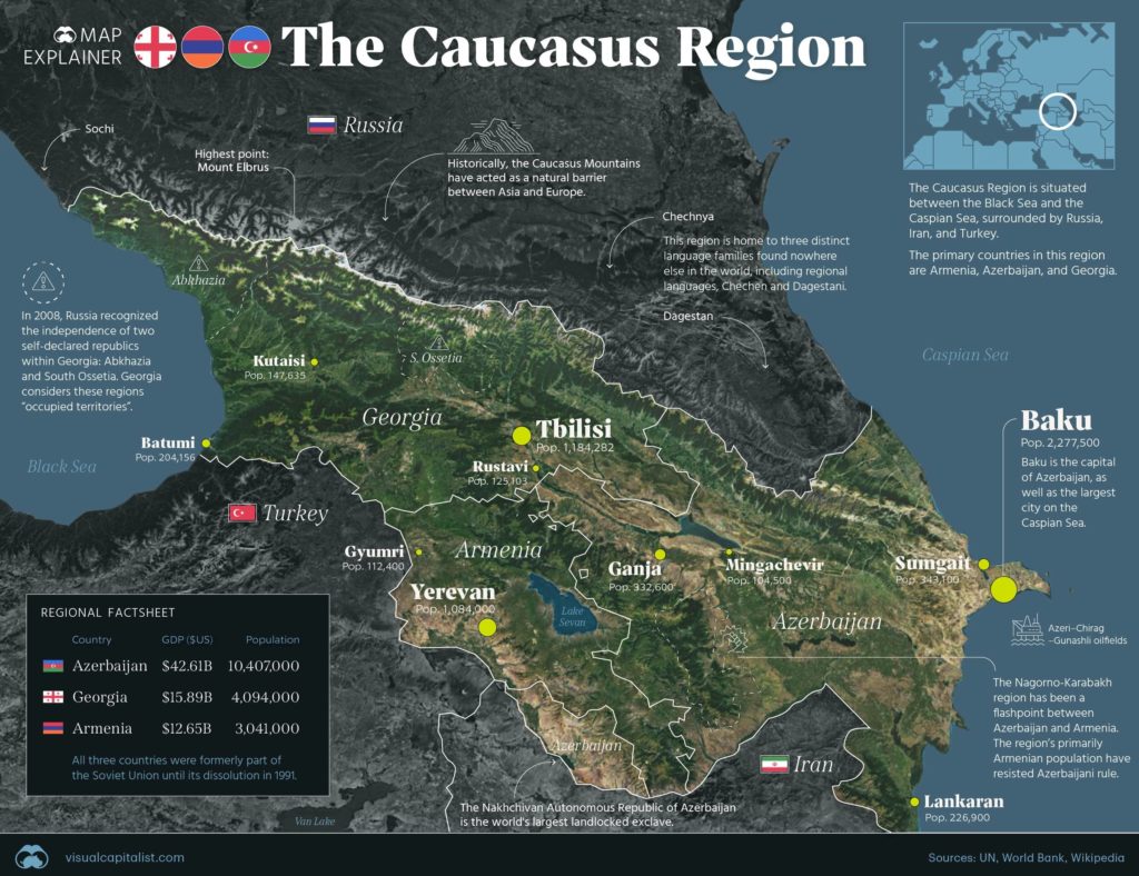 منطقه قفقاز کجاست؟