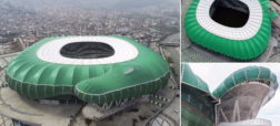 Timsah Arena؛ نگاهی به استادیوم فوتبال باورنکردنی در ترکیه به شکل تمساح + ویدیو