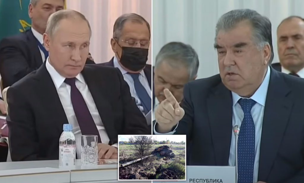 انتقاد تند و بی سابقه رییس جمهور تاجیکستان از ولادیمیر پوتین در برابر چشمان وی + ویدیو