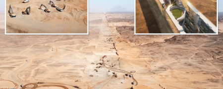 اولین تصاویر از شروع پروژه ساخت «زمین خراش» ۸۰۰ میلیارد پوندی در عربستان