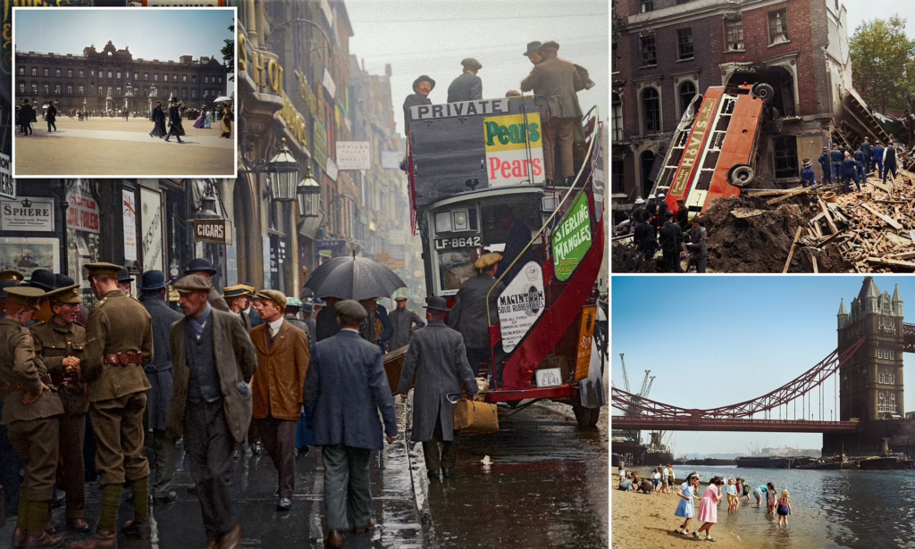 عکس‌های رنگی خارق العاده و کمیاب از لندن در دوران بمباران جنگ جهانی دوم