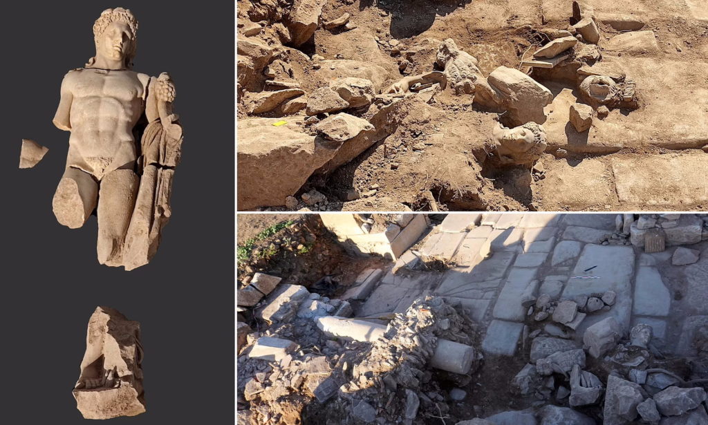 کشف مجسمه ۲,۰۰۰ ساله هرکول خدای رومی در شهر باستانی فیلیپی در یونان