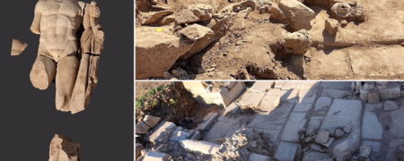 کشف مجسمه ۲,۰۰۰ ساله هرکول خدای رومی در شهر باستانی فیلیپی در یونان