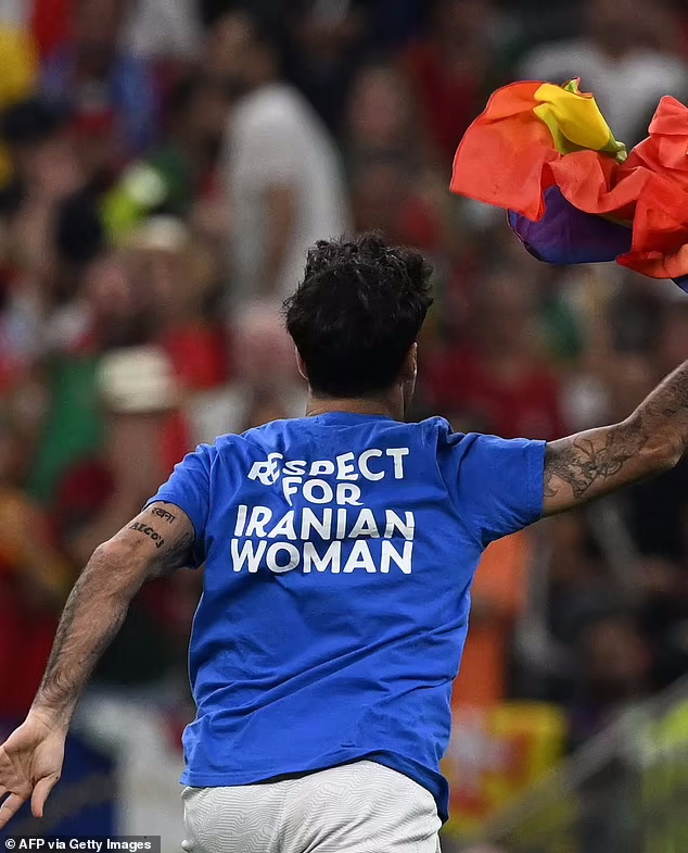 حمایت جیمی جامپ جنجالی بازی پرتغال و اروگوئه از زنان ایرانی