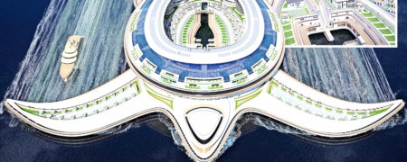 Pangeos؛ رونمایی از شهر شناور لاک پشت شکل با هزینه ساخت ۶.۸ میلیارد پوند + ویدیو