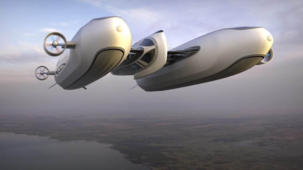 رونمایی از طرح های قایق هوایی ۵۰۰ میلیون پوندی مجهز به هلیکوپتر و استخر شنا + ویدیو