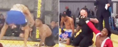 پیروزی باورنکردنی مبارز MMA بدون هر دو پا در برابر حریف سالم خود + ویدیو