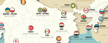 مقایسه جمعیت هر ایالت هند با جمعیت سایر کشورها + اینفوگرافیک