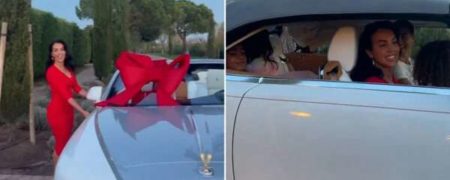 کادوی کریسمس ۳۶۰,۰۰۰ دلاری جورجینا رودریگز به کریستیانو رونالدو + ویدیو