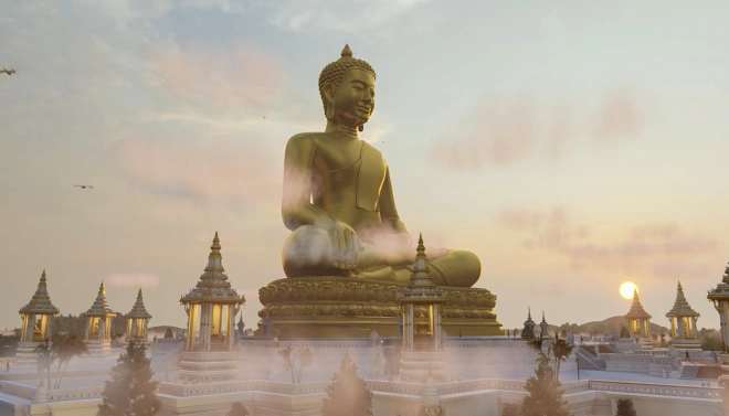 ۴۰ میلیون دلار هزینه ساخت مجسمه بودای طلایی غول پیکر ۱۰۰ متری در کامبوج