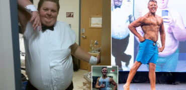 کاهش وزن ۹۰ کیلویی مردی که روزی ۱۰ هزار کالری مصرف می‌کرد و اکنون بدنساز است + ویدیو