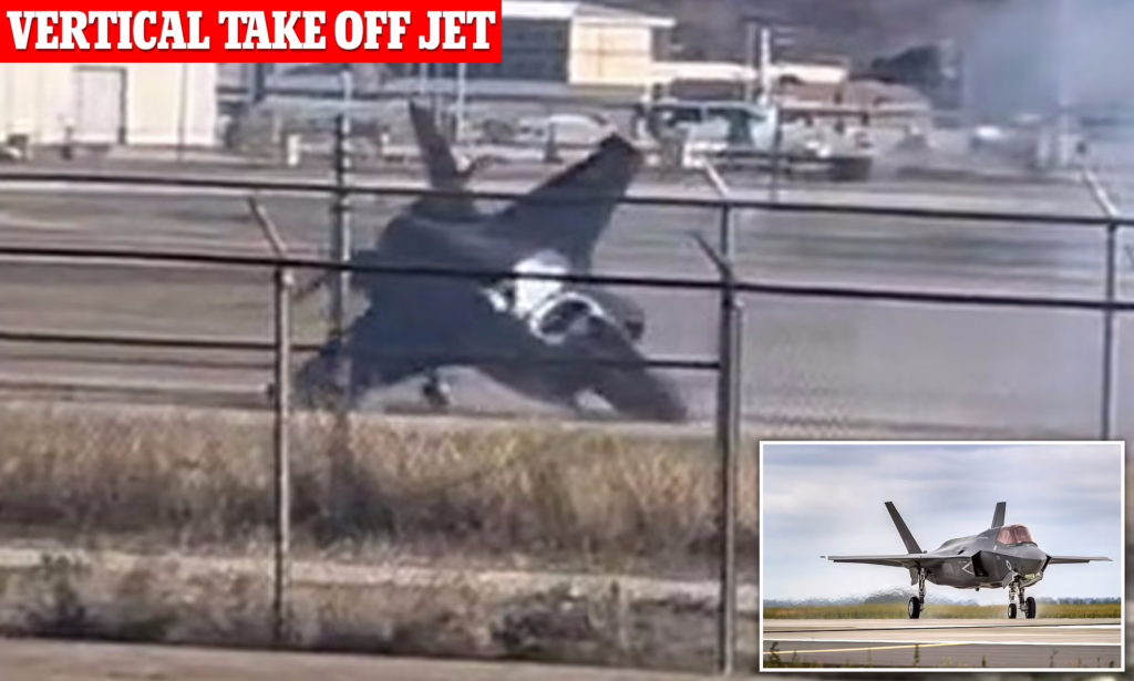 لحظه دراماتیک ایجکت خلبان جنگنده F-35 در پی بروز حادثه در زمان فرود + ویدیو