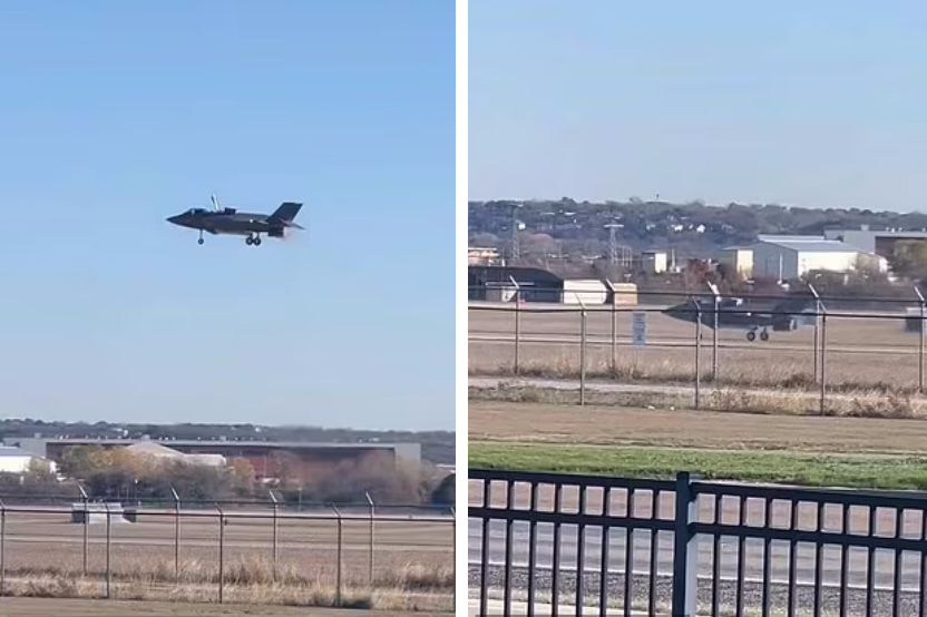 لحظه برخورد دماغه جت جنگنده F-35B با زمین و پرتاب خلبان به بیرون + ویدیو