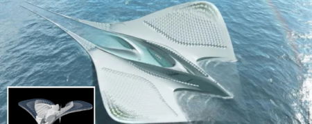 City of Meriens؛ شهر شناوری به شکل سفره ماهی برای گشت و گذار علمی ۷,۰۰۰ محقق