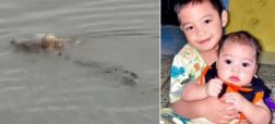تمساحی که جسد پسر ۴ ساله غرق شده را بدون هیچ آسیبی تحویل داد + ویدیو
