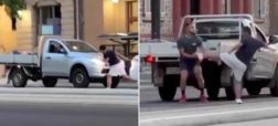 نزاع خیابانی خنده دار دو راننده در استرالیا