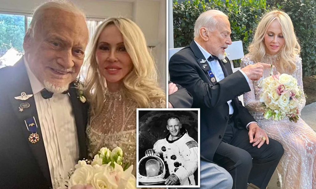 فضانورد افسانه‌ای ایالات متحده در سن ۹۳ سالگی برای بار چهارم ازدواج کرد + ویدیو