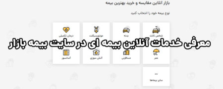 معرفی خدمات آنلاین بیمه ای در سایت بیمه بازار