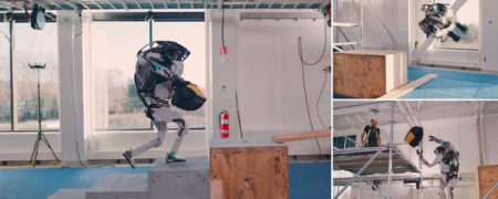 Atlas؛ ربات دو پای بوستون داینامیکس در حال کمک به ساخت و ساز + ویدیو