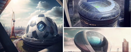 طرح های خارق العاده معمار ایرانی از استادیوم های آینده با استفاده از هوش مصنوعی