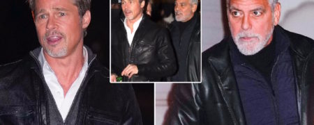 تصاویر جذاب برد پیت و جرج کلونی در حال فیلمبرداری تازه ترین فیلم شان به نام «گرگ ها»