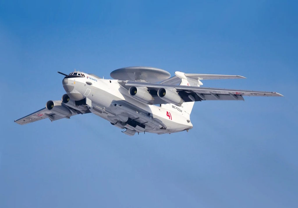 لحظه حمله پهپادی به هواپیمای جاسوسی ۲۷۴ میلیون پوندی روسیه در بلاروس + ویدیو