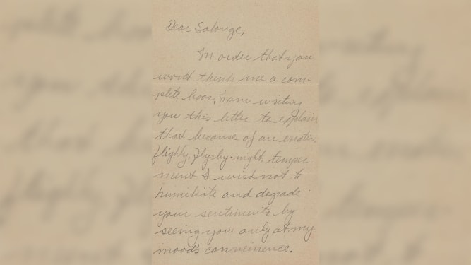 نامه دست نویس مارلون براندو به دوست دخترش برای به هم زدن رابطه