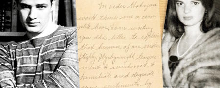 نامه دست نویس مارلون براندو به دوست دختر فرانسوی‌ اش برای به هم زدن رابطه شان