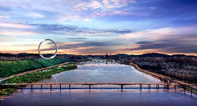 ساخت بزرگ ترین چرخ و فلک بدون پره جهان در کره جنوبی تا سال ۲۰۲۵ + تصاویر