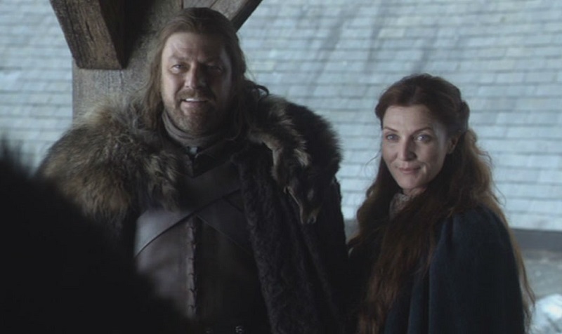 Ned and Catelyn in Game of Thrones 1