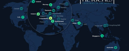 ۲۵ کشور ثروتمند جهان بر اساس تولید ناخالص داخلی؛ جایگاه ایران کجاست؟ + اینفوگرافیک