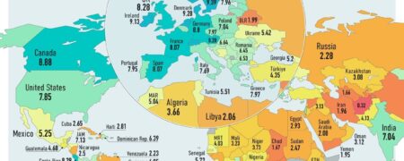 شاخص دموکراسی در سراسر جهان بر اساس قاره‌ها + اینفوگرافیک