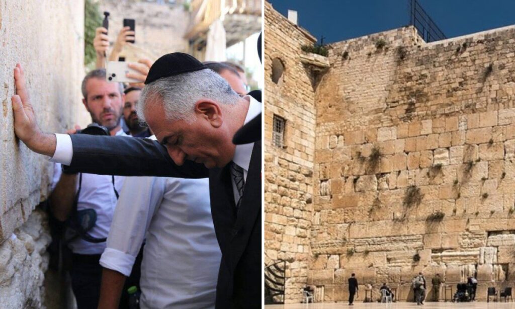 دعا خواندن رضا پهلوی در مقابل دیوار مقدس یهودیان؛ دیوار ندبه چیست؟