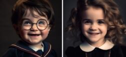 تصاویر کودکی شخصیت های هری پاتر که توسط هوش مصنوعی ساخته شده اند