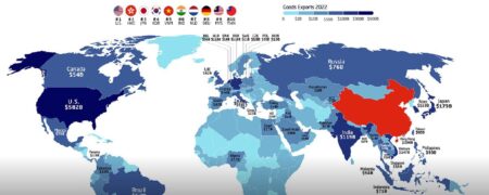 نمودار صادرات چین از سال ۲۰۰۱ تا ۲۰۲۲ + اینفوگرافیک