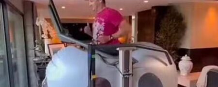 بهبودی چشمگیر جرمی رنر پس از حادثه هولناک و اولین تلاش برای دویدن + ویدیو